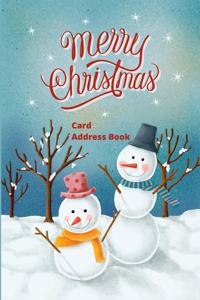 Merry Christmas Card Address Book