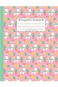 Composition Notebook - Alpaca Series