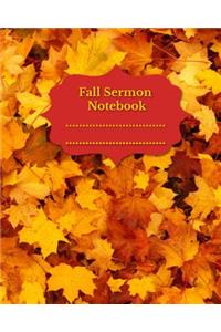 Fall Sermon Notebook