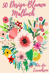 50 Blumen Färbung Buch