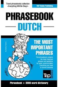 English-Dutch phrasebook and 3000-word topical vocabulary