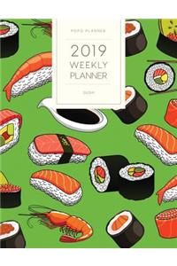 2019 Weekly Planner Sushi