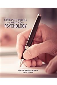 Critical Thinking and Writing in Psychology