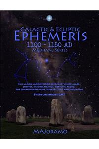 Galactic & Ecliptic Ephemeris 1100 - 1150 Ad