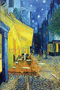 Vincent Van Gogh Cafe Terrace at Night - Dot Grid Journal