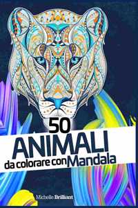 50 Animali da colorare con Mandala