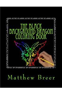The Black Background Dragon Coloring Book
