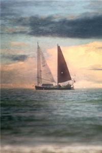 A Sailboat on the Sea at Sunset Journal