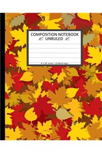 Unruled Composition Notebook 8