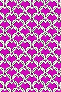 Journal Notebook Chained Hearts Pattern 5