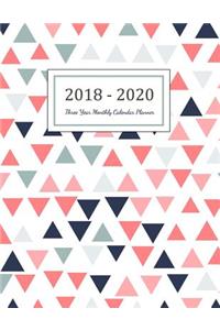 2018 - 2020 Three Year Monthly Calendar Planner