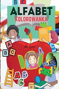 Alfabet Kolorowanka dla dzieci