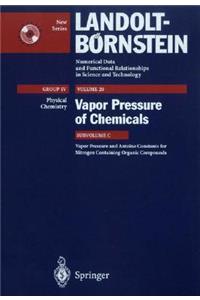 Vapor Pressure and Antoine Constants for Nitrogen Containing Organic Compounds