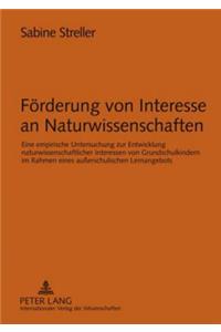 Foerderung Von Interesse an Naturwissenschaften