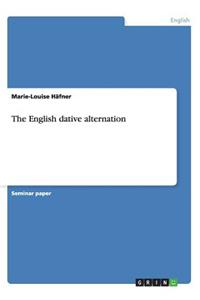English dative alternation
