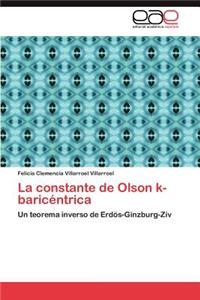 constante de Olson k-baricéntrica