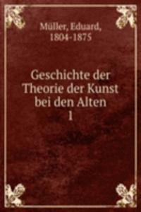 Geschichte der Theorie der Kunst bei den Alten