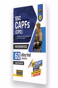 Examcart SSC CPO (CAPFs) Maths Chapter-Wise Solved Papers in Hindi and English For 2024 Exam