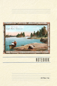 Vintage Lined Notebook Greetings from Eagle River, Wisconsin