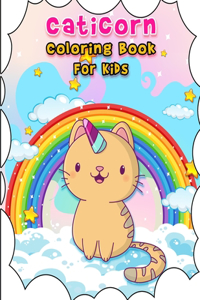 Caticorn Coloring Book for kids