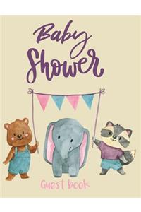 Baby Shower Guest Book Welcome Baby