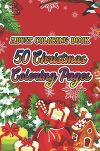 Adult Coloring Book 50 Christmas Coloring Pages