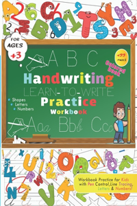 Handwriting Practice Workbook for Kids For Ages +3