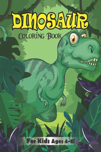 Dinosaur Coloring Book for Kids Ages 4-8!