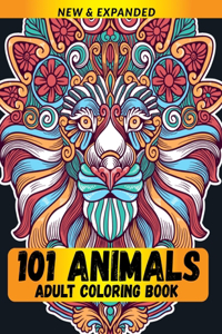 101 Animals Adult Coloring Book