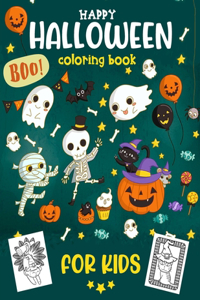 Happy Halloween Coloring Book for kids