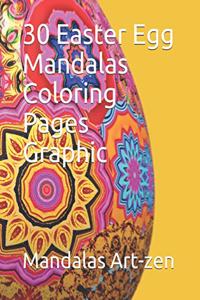 30 Easter Egg Mandalas Coloring Pages Graphic