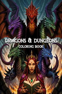 Dragons and Dungeons Coloring Book