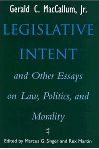 Legislative Intent