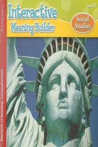 Steck-Vaughn Elements of Reading Comprehension: Teacher Resource Book Grade 1 Social Studies 2004