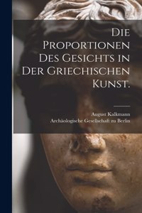 Proportionen des Gesichts in der griechischen Kunst.