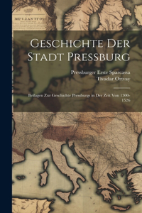 Geschichte Der Stadt Pressburg