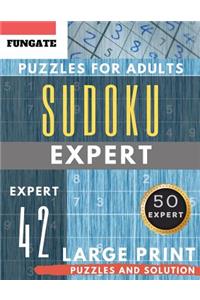 Expert Sudoku Puzzles for Adults Large Print