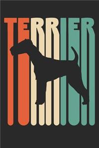 Vintage Terrier Notebook - Gift for Terrier Lovers - Terrier Journal