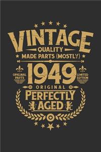 Vintage Quality Made Parts (Mostly) 1949 Original Perfectly Aged Original Parts Limited Edition