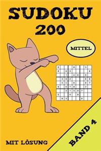 Sudoku 200 Mittel Mit Lösung Band 4