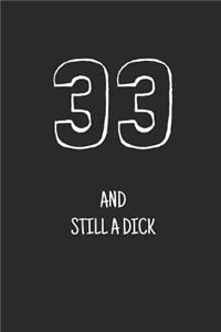 33 and still a dick