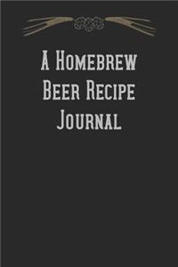 A Homebrew Beer Recipe Journal