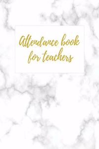 Attendance book for teachers