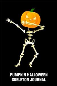 Pumpkin Halloween Skeleton Journal