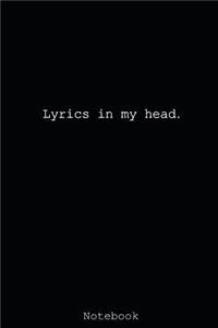 Lyrics in my head.