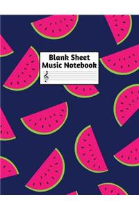Blank Sheet Music Notebook