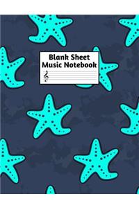 Blank Sheet Music Notebook