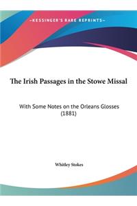 The Irish Passages in the Stowe Missal
