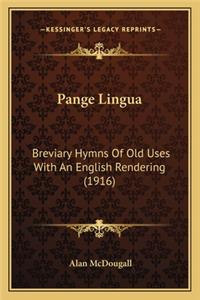 Pange Lingua