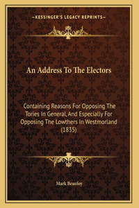 An Address To The Electors